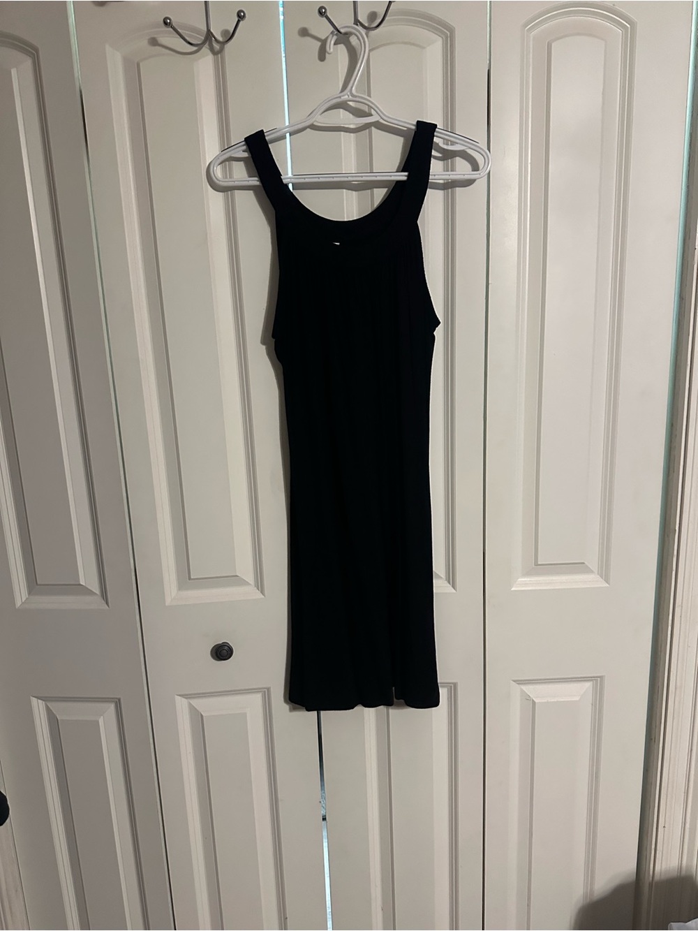 Classic Black Ribbed Tank Dress